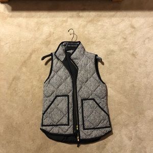 J.Crew Herringbone Excursions Quilted Vest